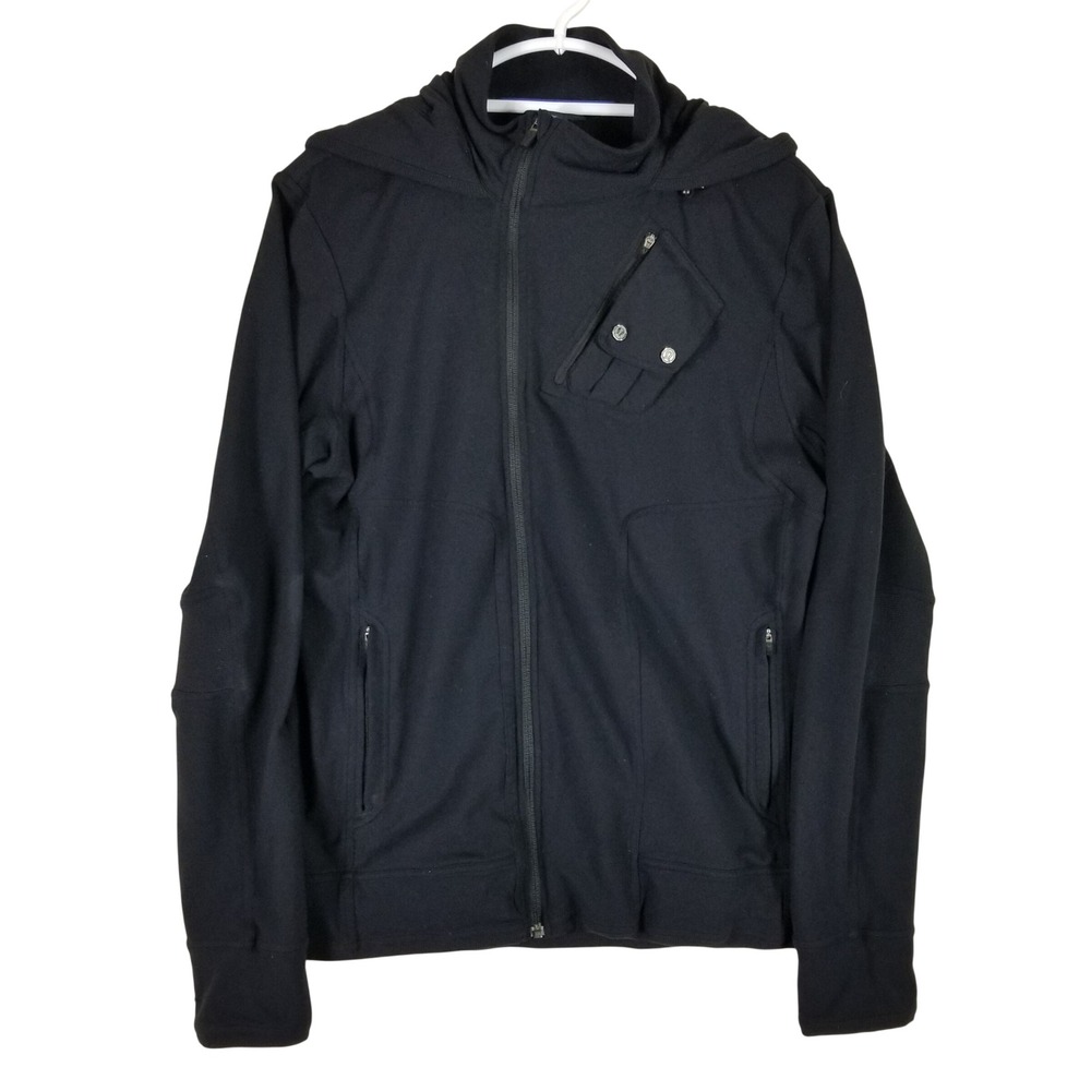 Lululemon Full Zip Hoodie Mens Large Black Techwear Utility Jacket 324